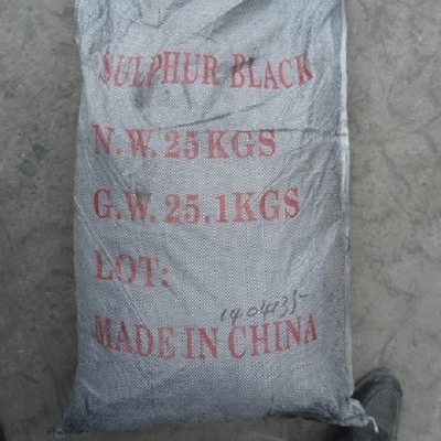 C.I. Sulphur Black 1 de Zwavel Zwarte BR 160% van CAS 1326-82-5 voor Katoenen Leerdocument